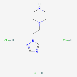 1-[2-(1H-1,2,4-triazol-1-yl)ethyl]piperazinetrihydrochloride