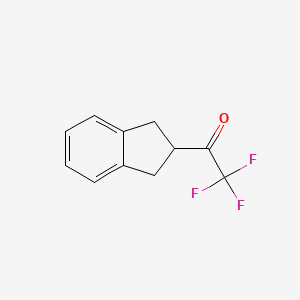 molecular formula C11H9F3O B13629874 1-(2,3-Dihydro-1h-inden-2-yl)-2,2,2-trifluoroethan-1-one 