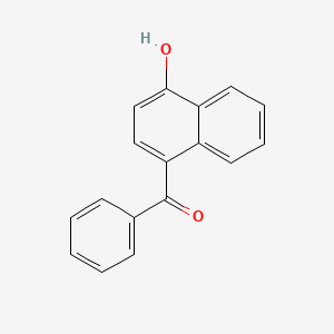 molecular formula C17H12O2 B13629886 Methanone, (4-hydroxy-1-naphthalenyl)phenyl- CAS No. 24776-44-1