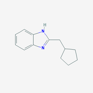 molecular formula C13H16N2 B136299 2-(cyclopentylmethyl)-1H-benzo[d]imidazole CAS No. 146350-91-6
