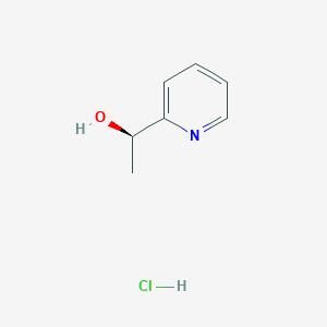 molecular formula C7H10ClNO B13629919 (R)-2-(1-hydroxyethyl)pyridine hydrochloride 