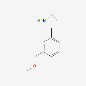 molecular formula C11H15NO B13629956 2-(3-(Methoxymethyl)phenyl)azetidine 