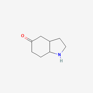 molecular formula C8H13NO B13629971 octahydro-1H-indol-5-one 