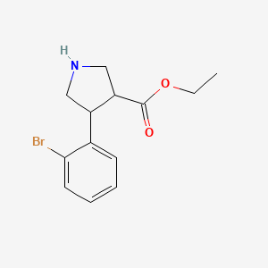 Ethyl 4-(2-bromophenyl)pyrrolidine-3-carboxylate