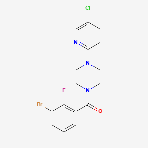 1-(3-Bromo-2-fluorobenzoyl)-4-(5-chloropyridin-2-yl)piperazine