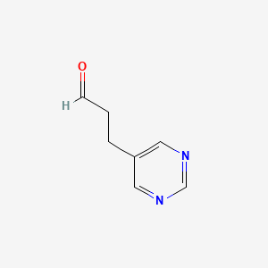 3-(Pyrimidin-5-YL)propanal