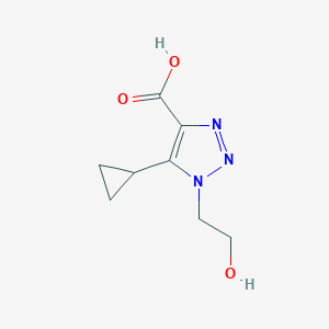 5-Cyclopropyl-1-(2-hydroxyethyl)-1h-1,2,3-triazole-4-carboxylic acid