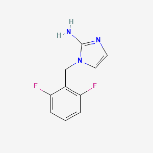 molecular formula C10H9F2N3 B13630057 1-(2,6-Difluorobenzyl)-1h-imidazol-2-amine 