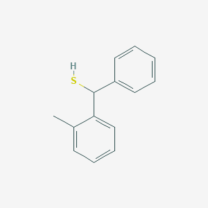 molecular formula C14H14S B13630137 Phenyl(o-tolyl)methanethiol 