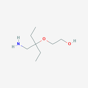 molecular formula C8H19NO2 B13630139 2-((3-(Aminomethyl)pentan-3-yl)oxy)ethan-1-ol 