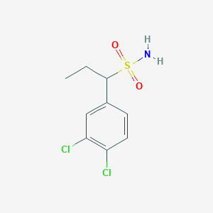 molecular formula C9H11Cl2NO2S B13630165 1-(3,4-Dichlorophenyl)propane-1-sulfonamide 