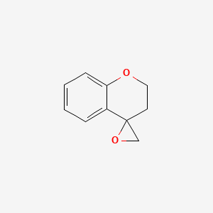 molecular formula C10H10O2 B13630182 Spiro[chromane-4,2'-oxirane] 