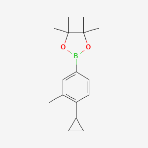 2-(4-Cyclopropyl-3-methylphenyl)-4,4,5,5-tetramethyl-1,3,2-dioxaborolane