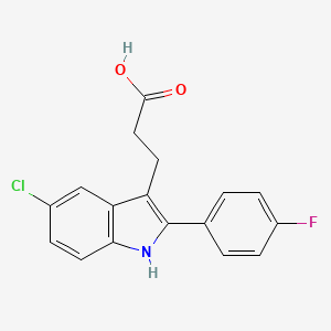 3-[5-chloro-2-(4-fluorophenyl)-1H-indol-3-yl]propanoic Acid