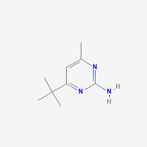 molecular formula C9H15N3 B13630217 4-Tert-butyl-6-methylpyrimidin-2-amine 