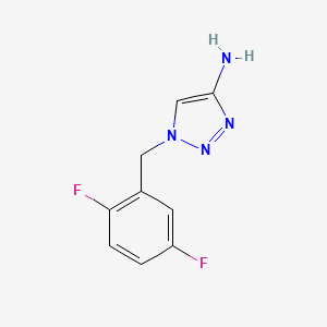 molecular formula C9H8F2N4 B13630228 1-(2,5-Difluorobenzyl)-1h-1,2,3-triazol-4-amine 