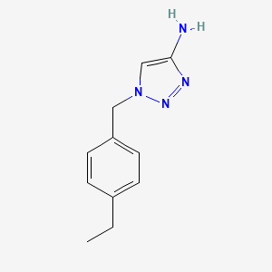 molecular formula C11H14N4 B13630254 1-(4-Ethylbenzyl)-1h-1,2,3-triazol-4-amine 