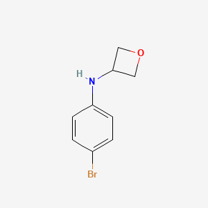 molecular formula C9H10BrNO B13630301 N-(4-bromophenyl)oxetan-3-amine 