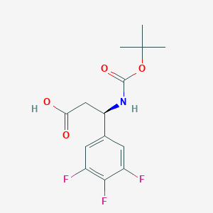 (R)-3-((tert-Butoxycarbonyl)amino)-3-(3,4,5-trifluorophenyl)propanoic acid