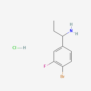 1-(4-Bromo-3-fluorophenyl)propan-1-amine hydrochloride