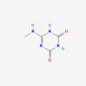 molecular formula C4H6N4O2 B13630390 N-methylammelide 