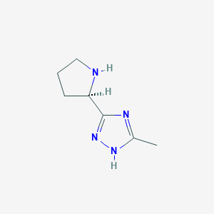 5-Methyl-3-[(2R)-pyrrolidin-2-yl]-1H-1,2,4-triazole