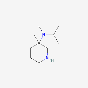 molecular formula C10H22N2 B13630437 N,3-dimethyl-N-(propan-2-yl)piperidin-3-amine 