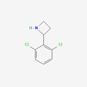 molecular formula C9H9Cl2N B13630438 2-(2,6-Dichlorophenyl)azetidine 