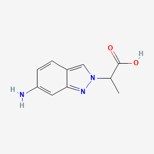 2-(6-amino-2H-indazol-2-yl)propanoic acid