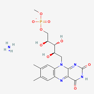 Ammonium (2S,3R,4R)-5-(7,8-dimethyl-2,4-dioxo-3,4-dihydrobenzo[g]pteridin-10(2H)-yl)-2,3,4-trihydroxypentyl methyl phosphate