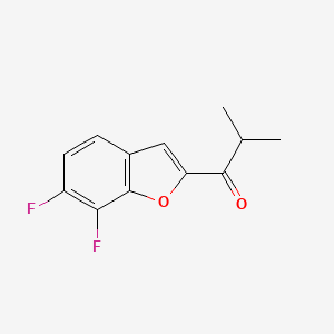 molecular formula C12H10F2O2 B13630479 1-(6,7-Difluorobenzofuran-2-yl)-2-methylpropan-1-one 