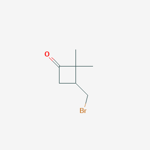 3-(Bromomethyl)-2,2-dimethylcyclobutan-1-one