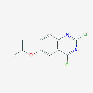 molecular formula C11H10Cl2N2O B13630488 2,4-Dichloro-6-isopropoxyquinazoline 