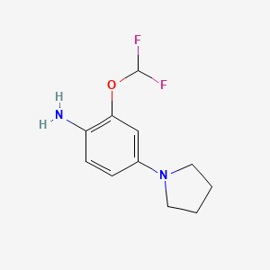 2-(Difluoromethoxy)-4-(pyrrolidin-1-yl)aniline