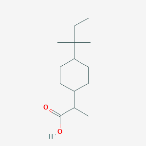 molecular formula C14H26O2 B13630500 2-(4-(Tert-pentyl)cyclohexyl)propanoic acid 