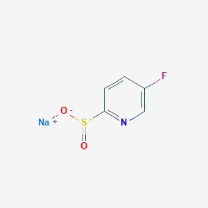 molecular formula C5H3FNNaO2S B13630527 Sodium 5-fluoropyridine-2-sulfinate 