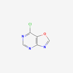 molecular formula C5H2ClN3O B13630532 7-Chlorooxazolo[4,5-d]pyrimidine 