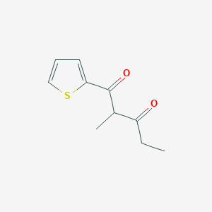 2-Methyl-1-(thiophen-2-yl)pentane-1,3-dione