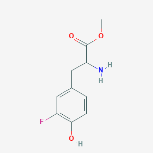 molecular formula C10H12FNO3 B13630572 Methyl 2-amino-3-(3-fluoro-4-hydroxyphenyl)propanoate 