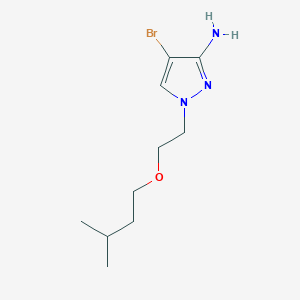 molecular formula C10H18BrN3O B13630582 4-Bromo-1-(2-(isopentyloxy)ethyl)-1h-pyrazol-3-amine 