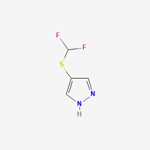 4-(difluoromethylsulfanyl)-1H-pyrazole