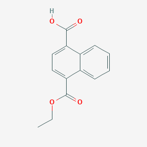 molecular formula C14H12O4 B13630645 4-(Ethoxycarbonyl)-1-naphthoic acid 