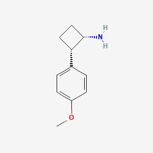 (1S,2S)-2-(4-Methoxyphenyl)cyclobutan-1-amine