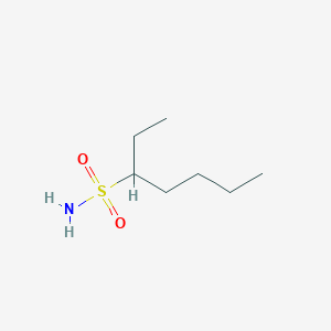 molecular formula C7H17NO2S B13630657 Heptane-3-sulfonamide 