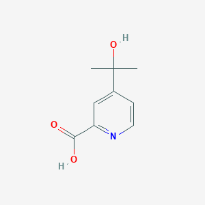 molecular formula C9H11NO3 B13630662 4-(2-Hydroxypropan-2-YL)picolinic acid 