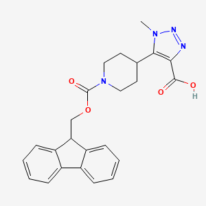 5-[1-(9H-fluoren-9-ylmethoxycarbonyl)piperidin-4-yl]-1-methyltriazole-4-carboxylic acid