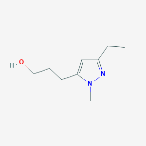 3-(3-Ethyl-1-methyl-1h-pyrazol-5-yl)propan-1-ol