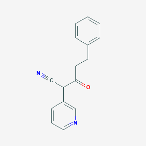 3-Oxo-5-phenyl-2-(pyridin-3-yl)pentanenitrile