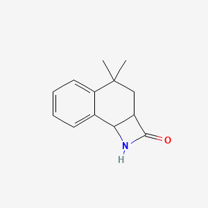 molecular formula C13H15NO B13630849 2a,3,4,8b-tetrahydro-4,4-dimethyl-Naphth[1,2-b]azet-2(1H)-one (ACI) 