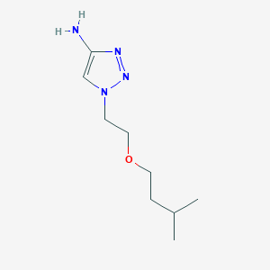 molecular formula C9H18N4O B13630855 1-(2-(Isopentyloxy)ethyl)-1h-1,2,3-triazol-4-amine 